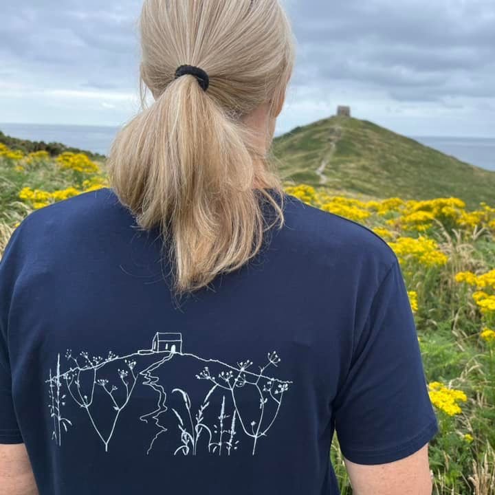 Rame head cornwall, hand printed rame head tshirt