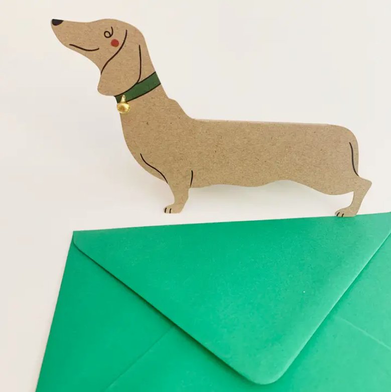 Dachshund Dog Card Helen Round