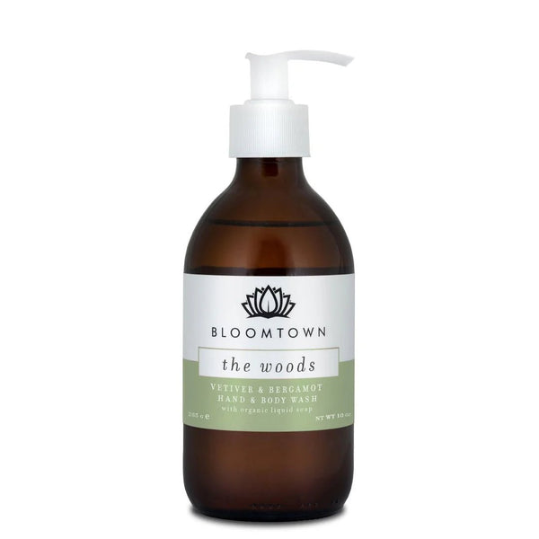 Palm Oil Free Hand & Body Wash "the woods" fragranced with Vetiver & Bergamot by Bloomtown  - Helen Round